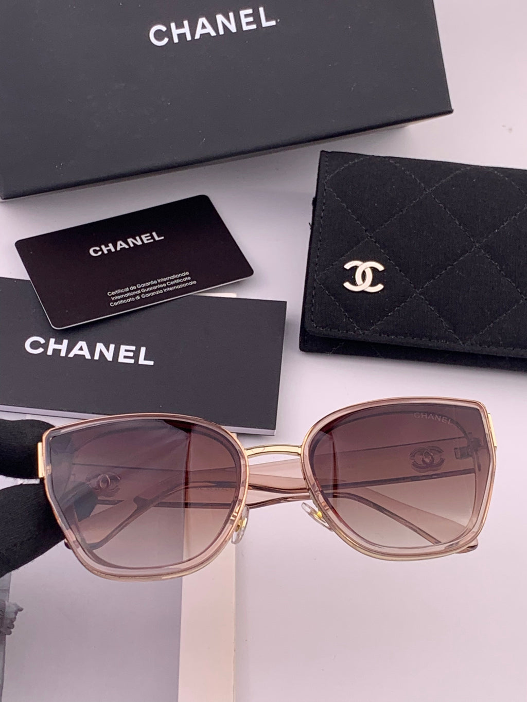 Chanel CH6991 Polarized Round Black Lens Sunglasses for Women - 449056 - detail image 4