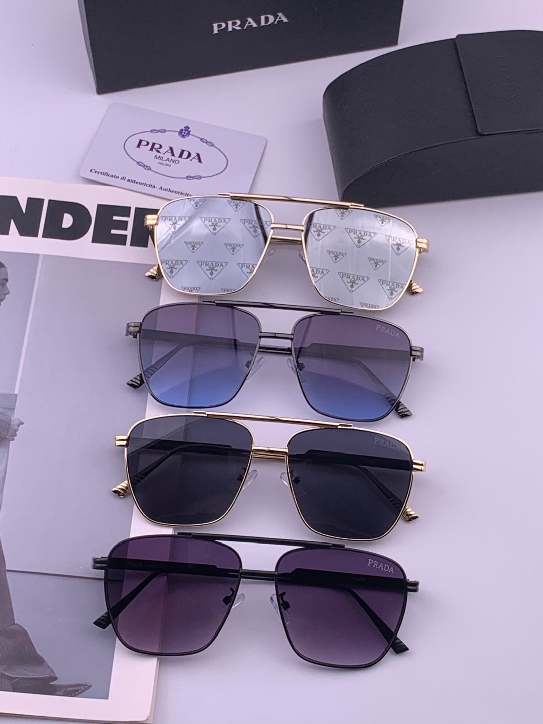 Prada Fashion Purple Lens Sunglasses for Men - 449360 - detail image 7