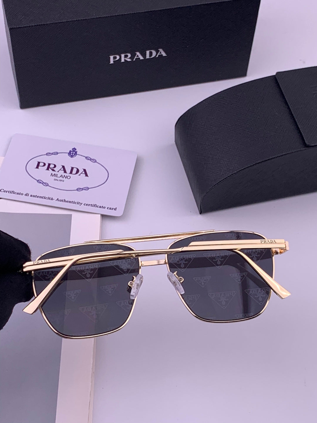 Prada Fashion Silver Lens Sunglasses for Men - 449362 - detail image 5