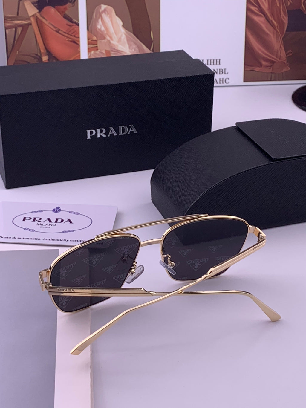 Prada Fashion Silver Lens Sunglasses for Men - 449362 - detail image 7