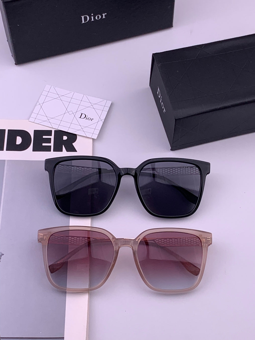 Dior CD35511 Polarized Square Brown Lens Sunglasses for Women - 449173 - detail image 7