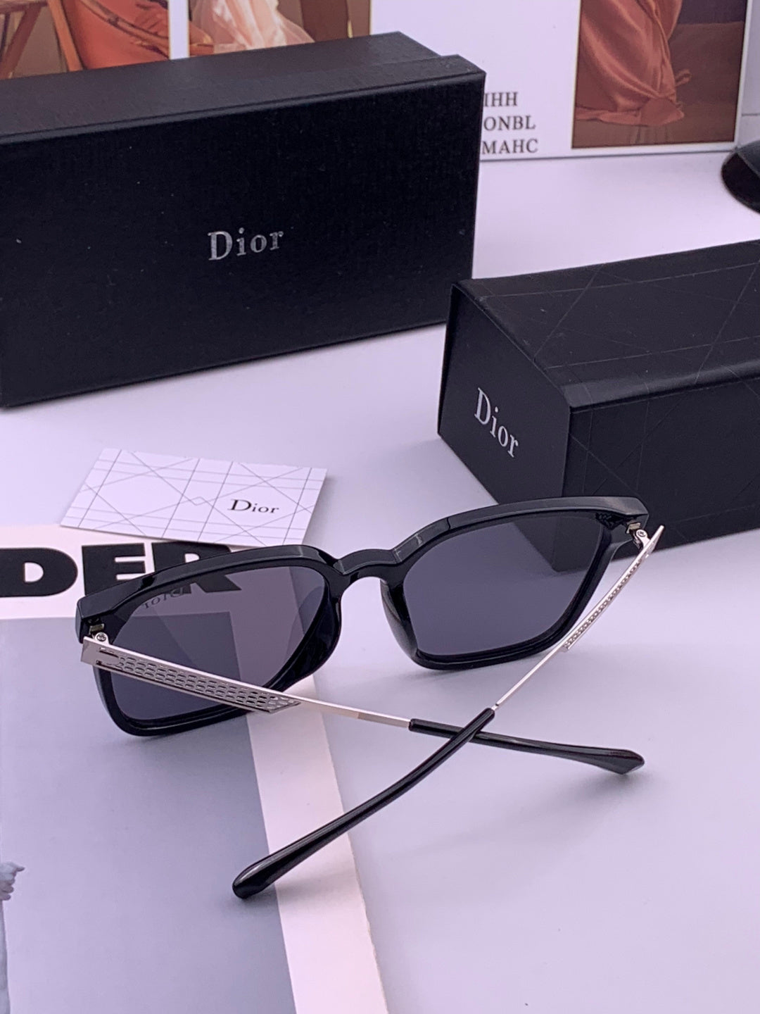 Dior CD35511 Polarized Square Brown Lens Sunglasses for Women - 449173 - detail image 4