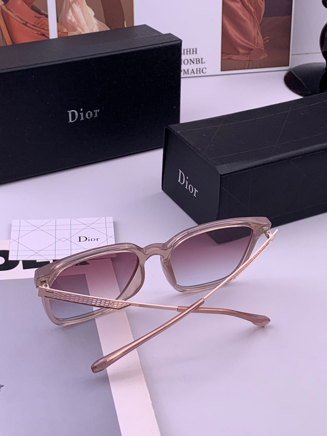 Dior CD35511 Polarized Square Brown Lens Sunglasses for Women - 449174 - detail image 6