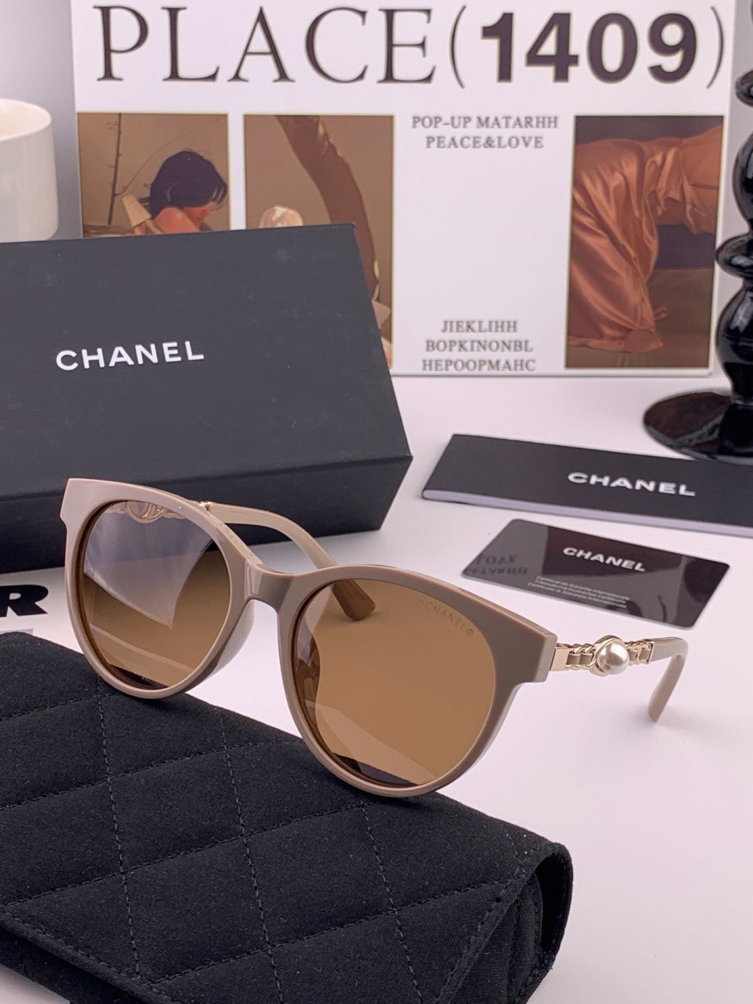 Chanel CH9787 Polarized Oversized Gray Lens Sunglasses for Men & Wome - 449047 - detail image 3