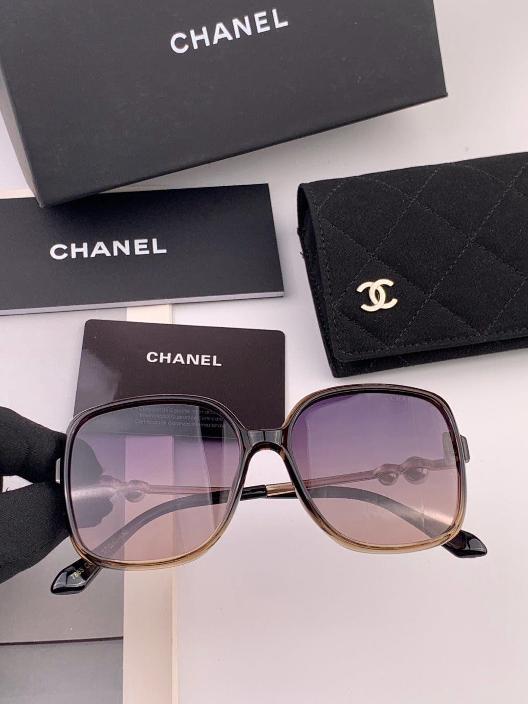 Chanel CH5786 Polarized Oversized Gray Lens Sunglasses for Men & Wome - 449048