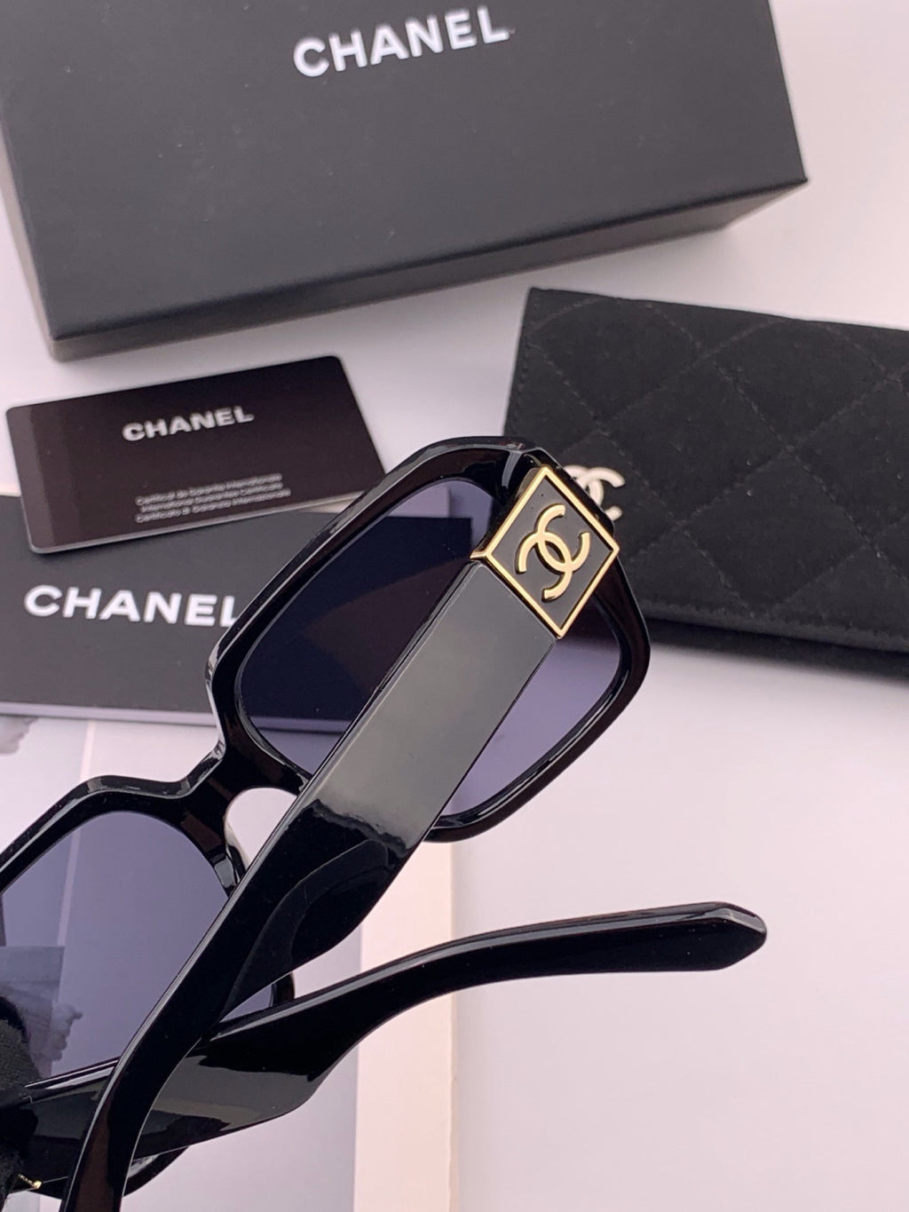 Chanel CH87004 Oversized Black Lens Sunglasses for Men & Women - 449034 - detail image 4