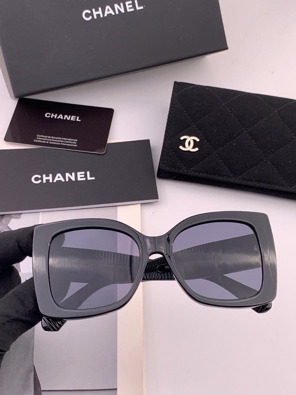 Chanel CH17005 Oversized Black Lens Sunglasses for Men & Women - 448968