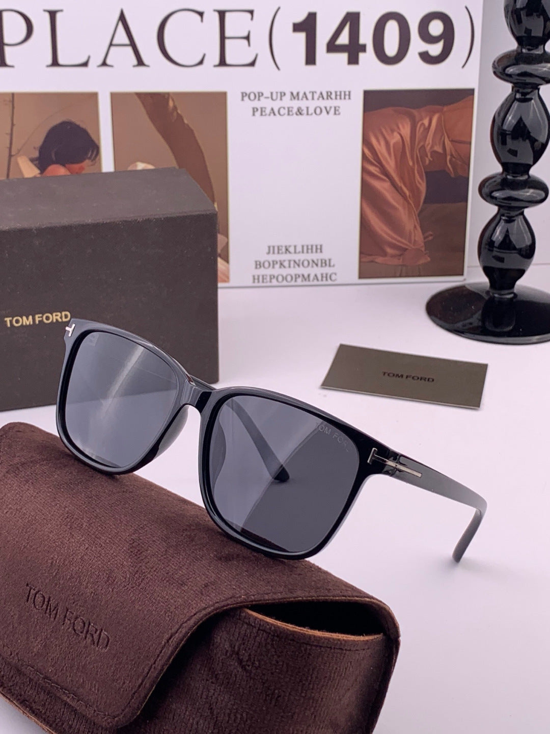 Tom Ford TF3220 Polarized Fashion Black Lens Sunglasses for Men & Wom - 449957 - detail image 3