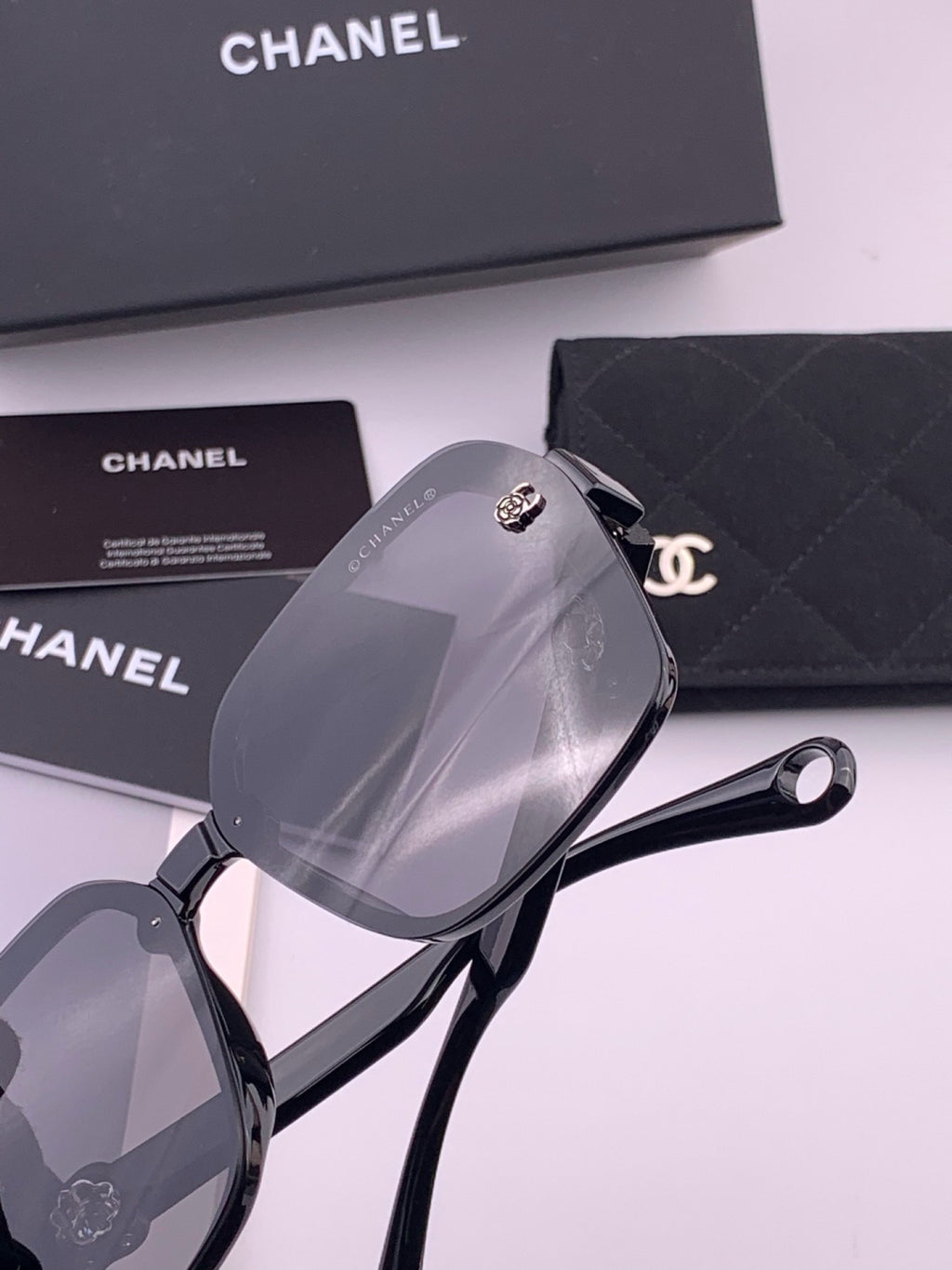 Chanel CH9788 Polarized Oversized Black Lens Sunglasses for Men & Wom - 448980 - detail image 6