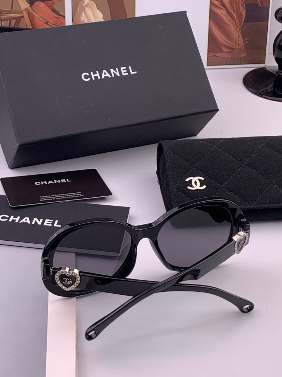 Chanel CH6788 Polarized Oversized Black Lens Sunglasses for Men & Wom - 448984 - detail image 5