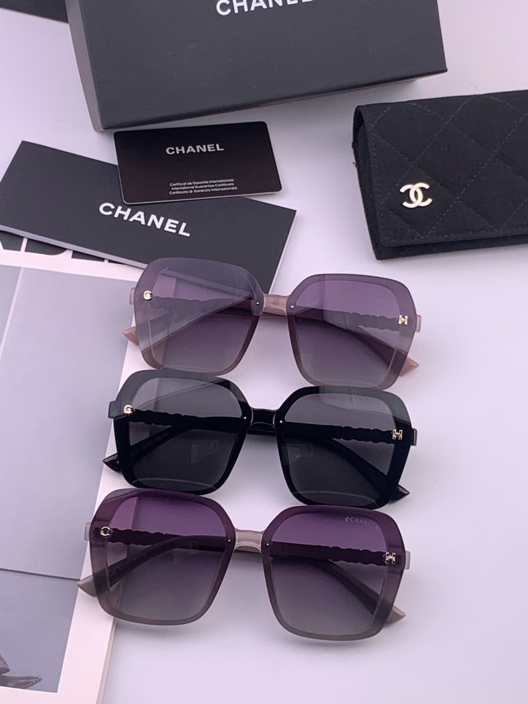 Chanel CH8788 Polarized Oversized Gray Lens Sunglasses for Men & Wome - 448961 - detail image 7