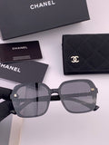 Chanel CH8788 Polarized Oversized Black Lens Sunglasses for Men & Wom - 448962
