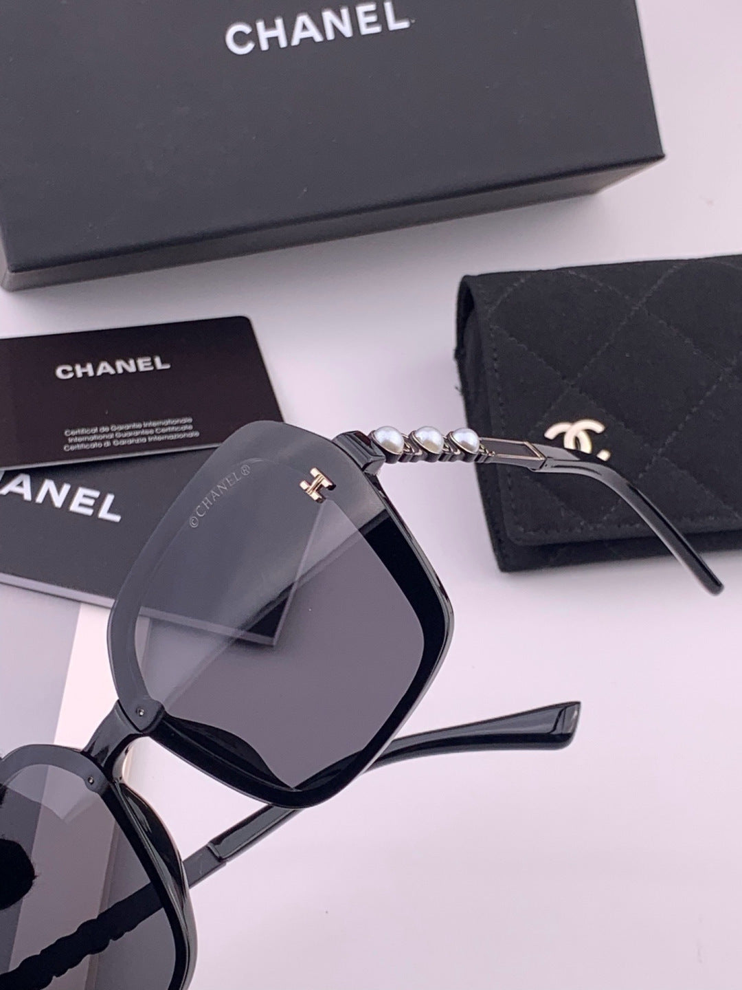 Chanel CH8788 Polarized Oversized Black Lens Sunglasses for Men & Wom - 448962 - detail image 3