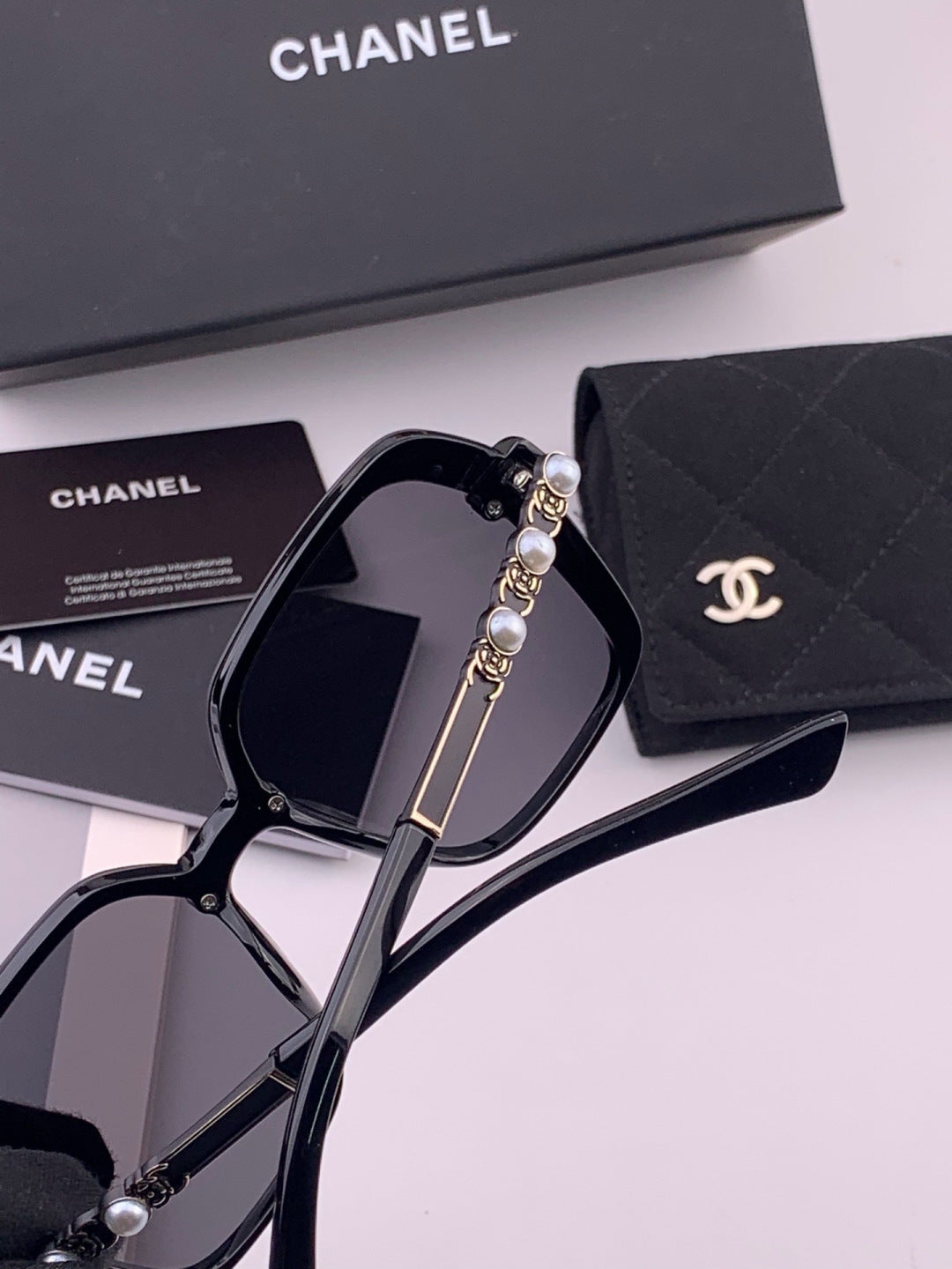 Chanel CH8788 Polarized Oversized Black Lens Sunglasses for Men & Wom - 448962 - detail image 6