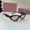 Miu Miu Cat-Eye Silver Lens Sunglasses for Men & Women - 487582