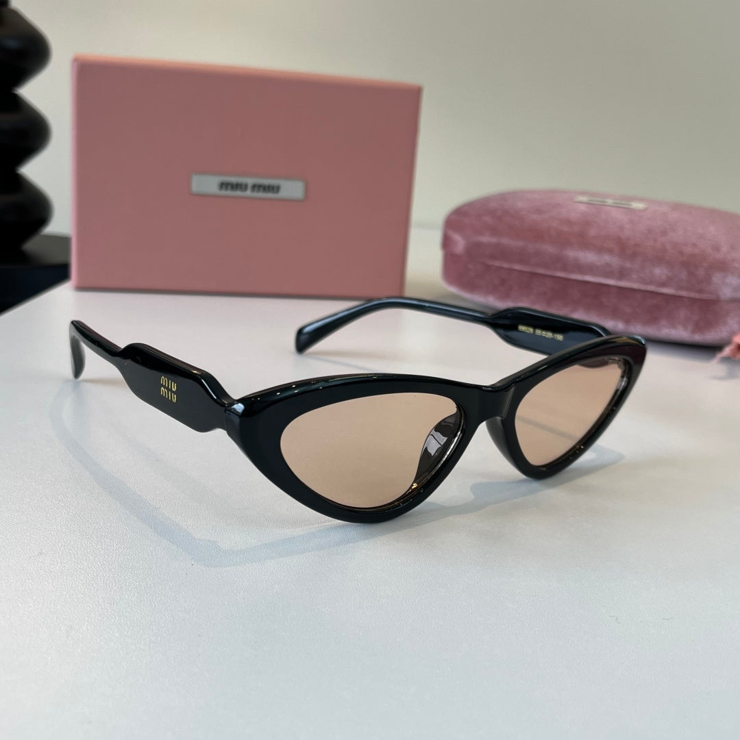 Miu Miu Cat-Eye Silver Lens Sunglasses for Men & Women - 487582