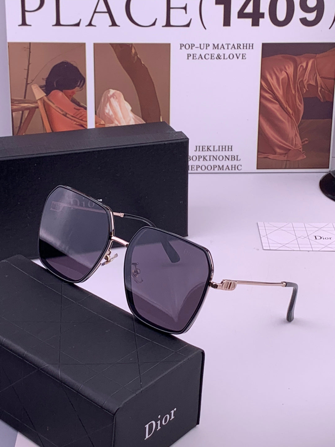 Dior D7635 Polarized Fashion Black Lens Sunglasses for Men & Women - 465337 - detail image 2