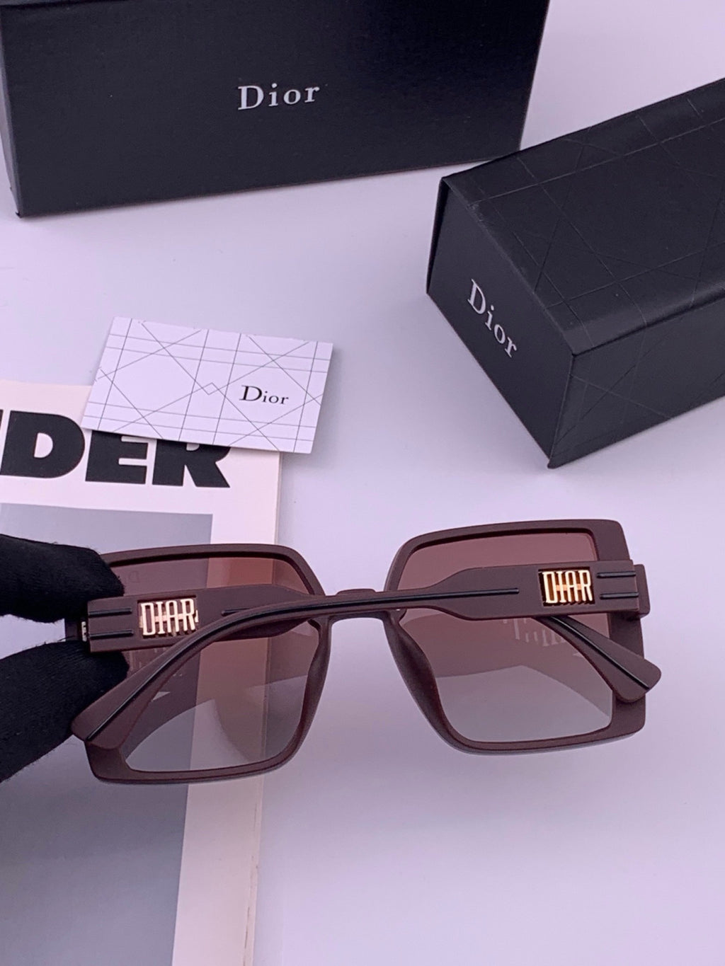 Dior D5290 Polarized Square Brown Lens Sunglasses for Men & Women - 465370 - detail image 6