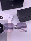 Dior D7771 Square Gold Lens Sunglasses for Men & Women