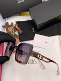 Dior CD9988 Polarized Square Pink Lens Sunglasses for Men & Women - 465273