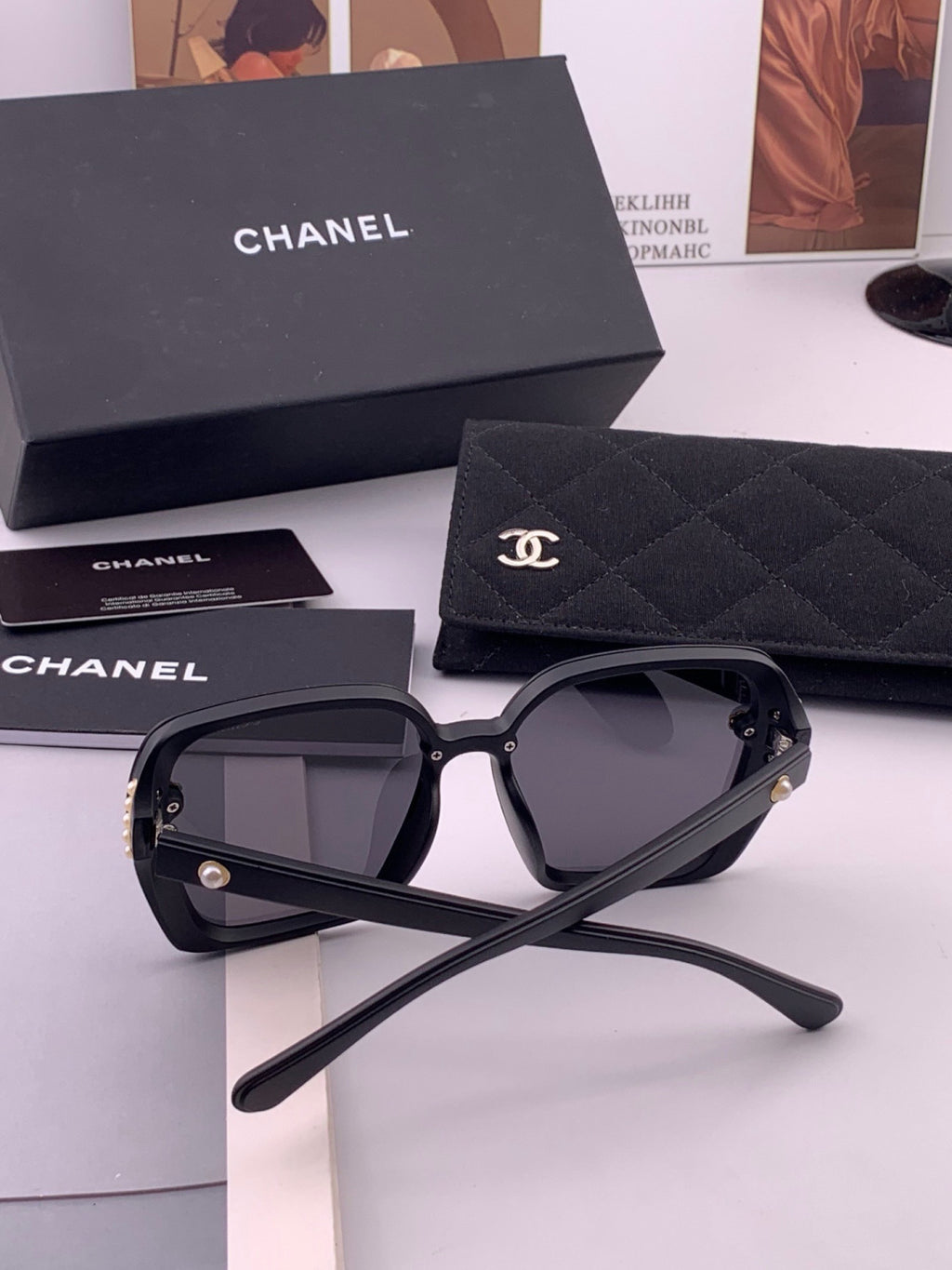 Chanel CH6994 Polarized Oversized Gold Lens Sunglasses for Men & Wome - 465225 - detail image 6