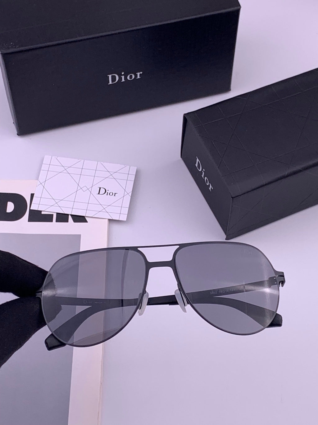 Dior 2503 Oversized Orange Lens Sunglasses for Men & Women - 465267