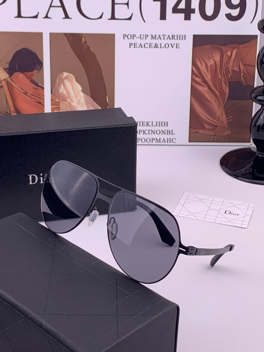 Dior 2503 Oversized Orange Lens Sunglasses for Men & Women - 465267 - detail image 2