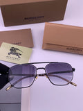 Burberry B938 Aviator Purple Lens Sunglasses for Men
