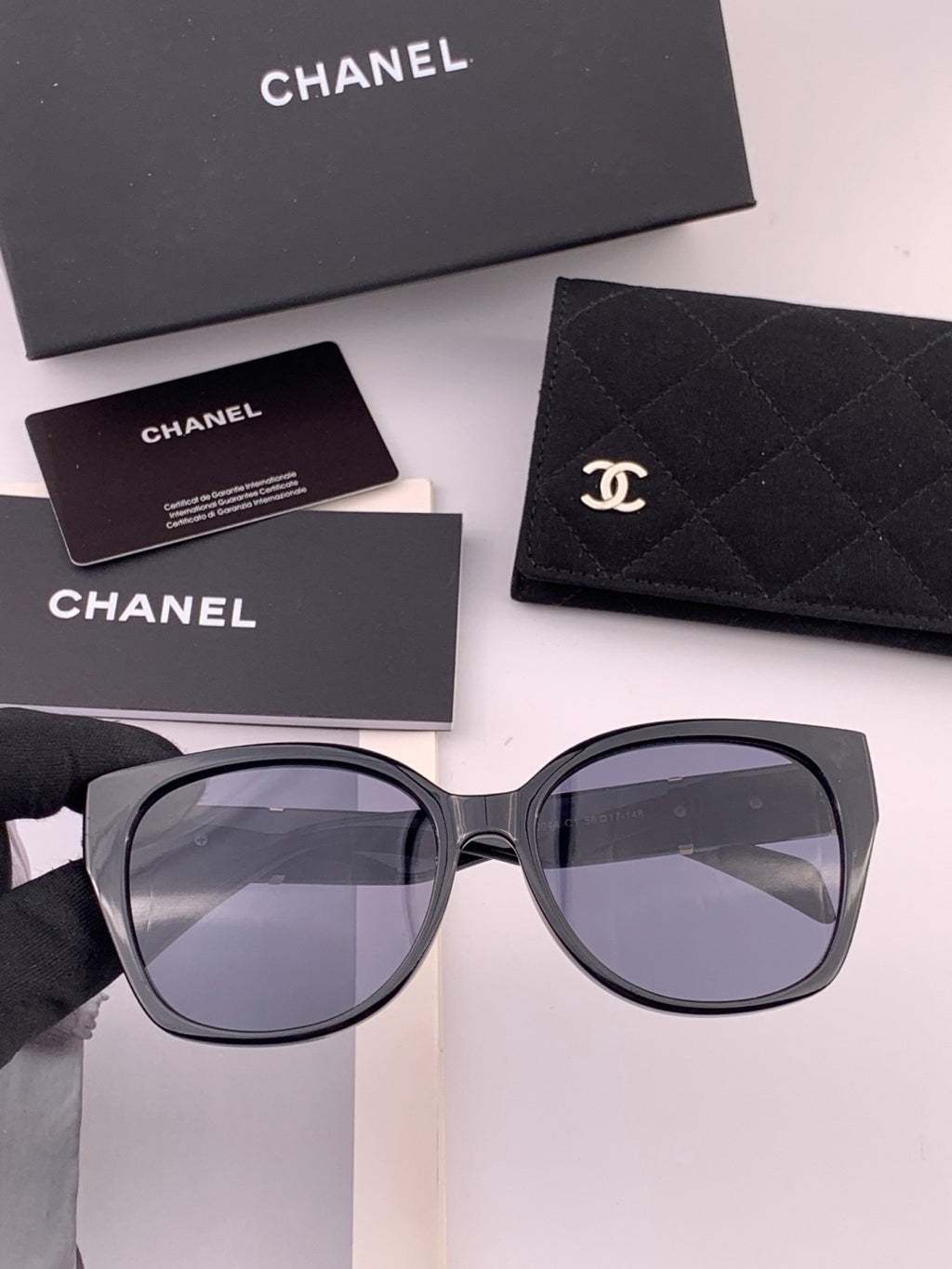 Chanel CH47004 Oversized Black Lens Sunglasses for Men & Women