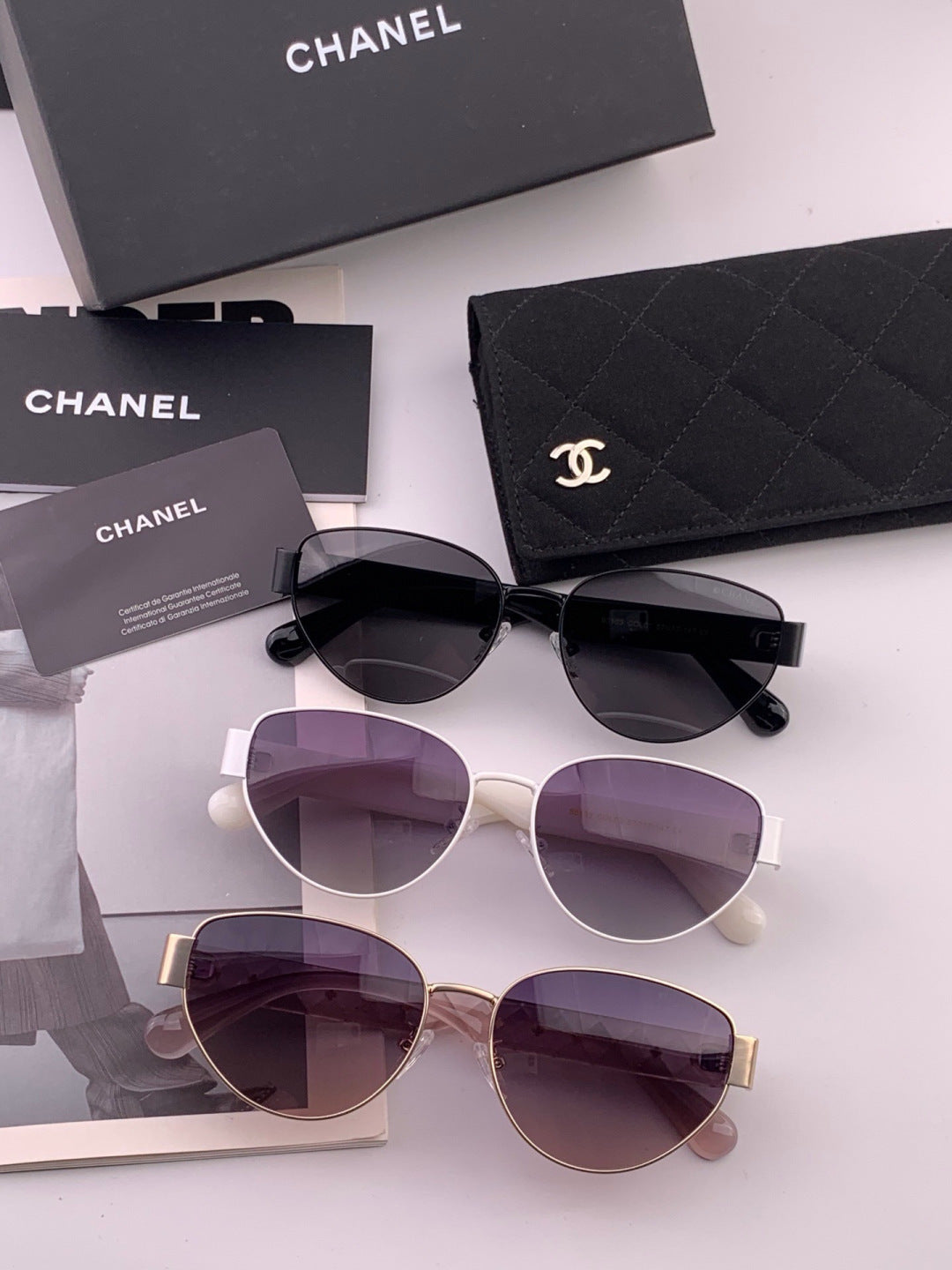 Chanel CH65910 Polarized Fashion Black Lens Sunglasses for Women - detail image 7