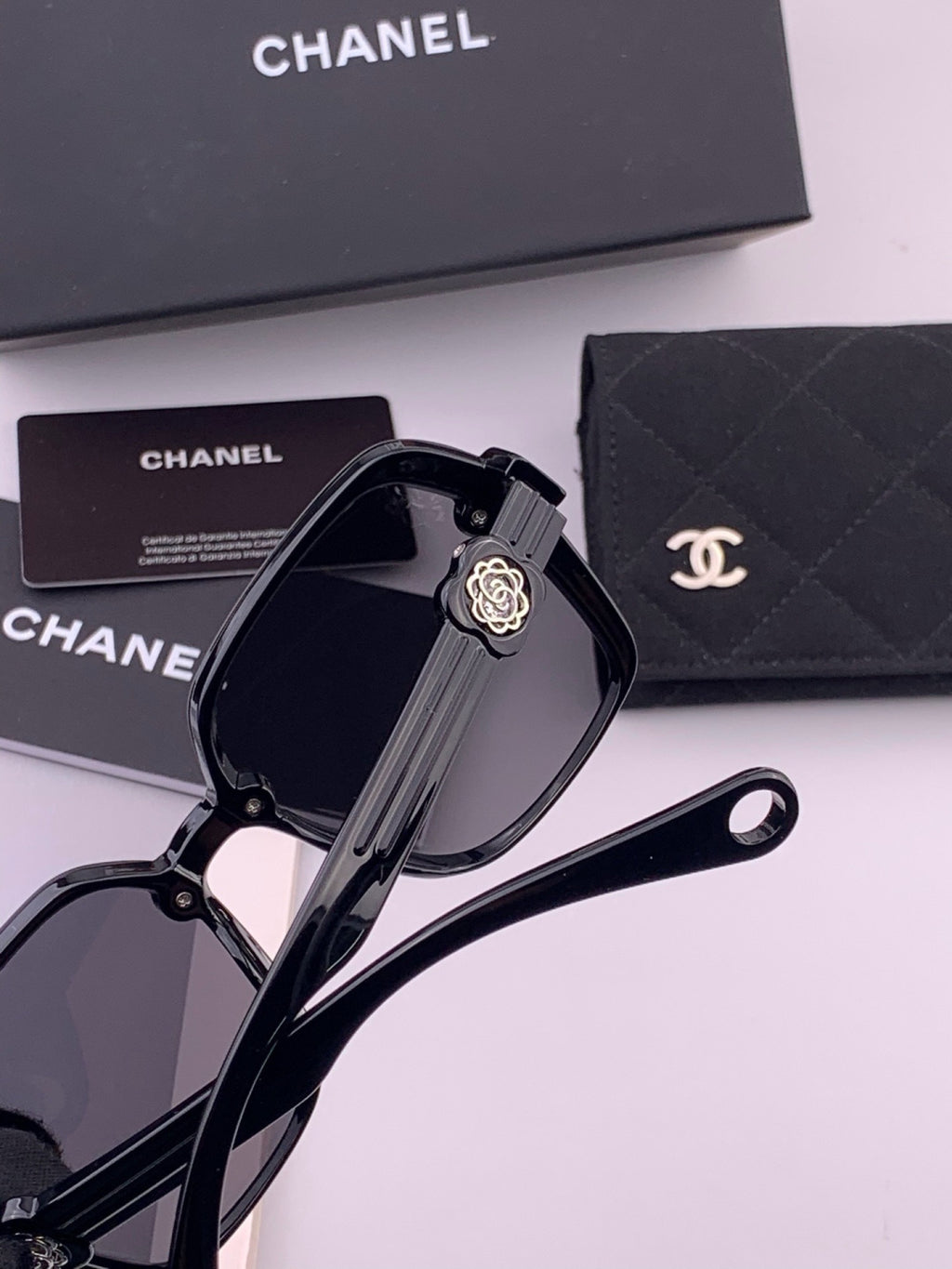 Chanel CH9788 Polarized Oversized Black Lens Sunglasses for Men & Wom - 486613 - detail image 5