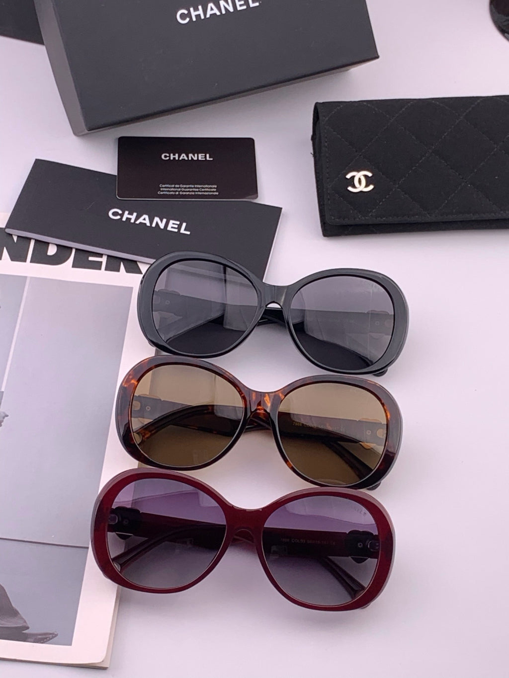 Chanel CH6788 Polarized Oversized Gold Lens Sunglasses for Men & Women - detail image 7