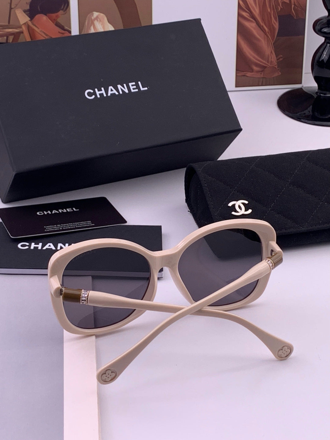 Chanel CH4907 Polarized Square Gray Lens Sunglasses for Women - detail image 6