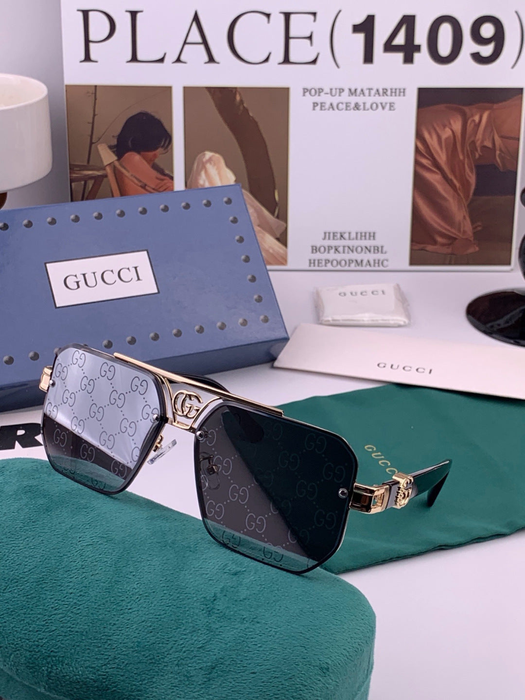 Louis Vuitton L91756 Aviator Black Lens Sunglasses for Men & Women - 486239 - detail image 2