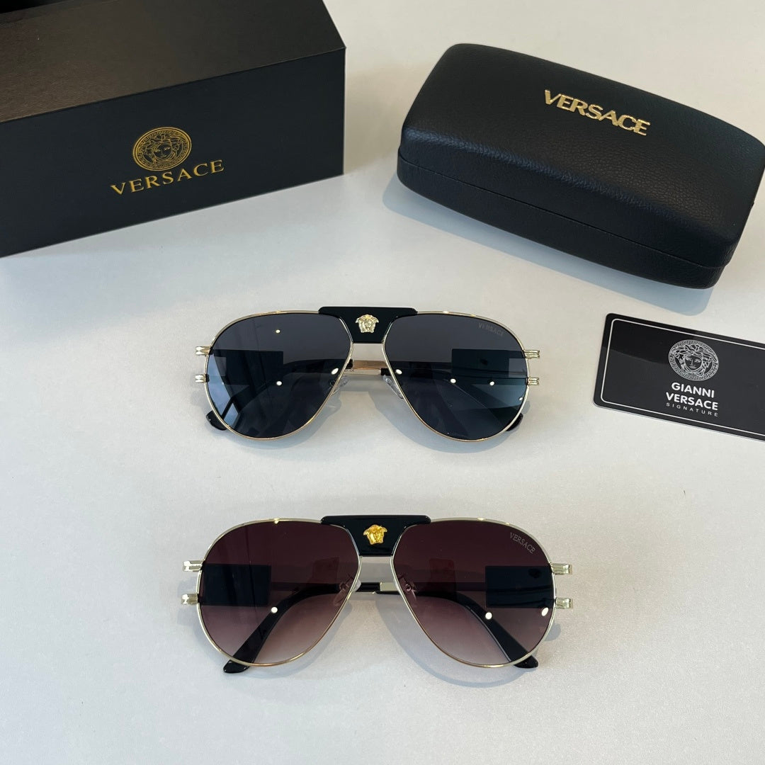 Versace Polarized Fashion Black Lens Sunglasses for Men & Women - detail image 10