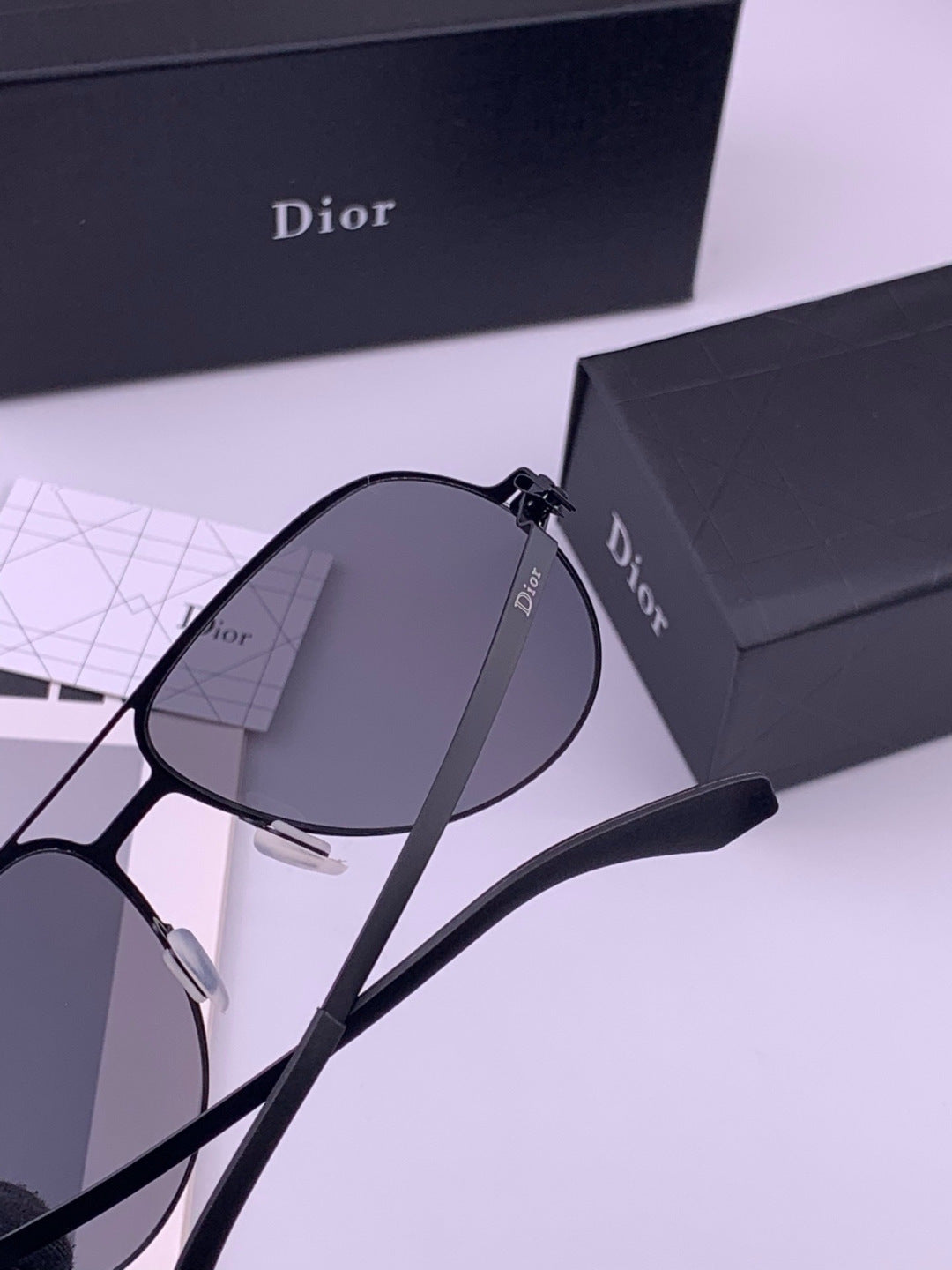 Dior 2503 Oversized Orange Lens Sunglasses for Men & Women - detail image 4