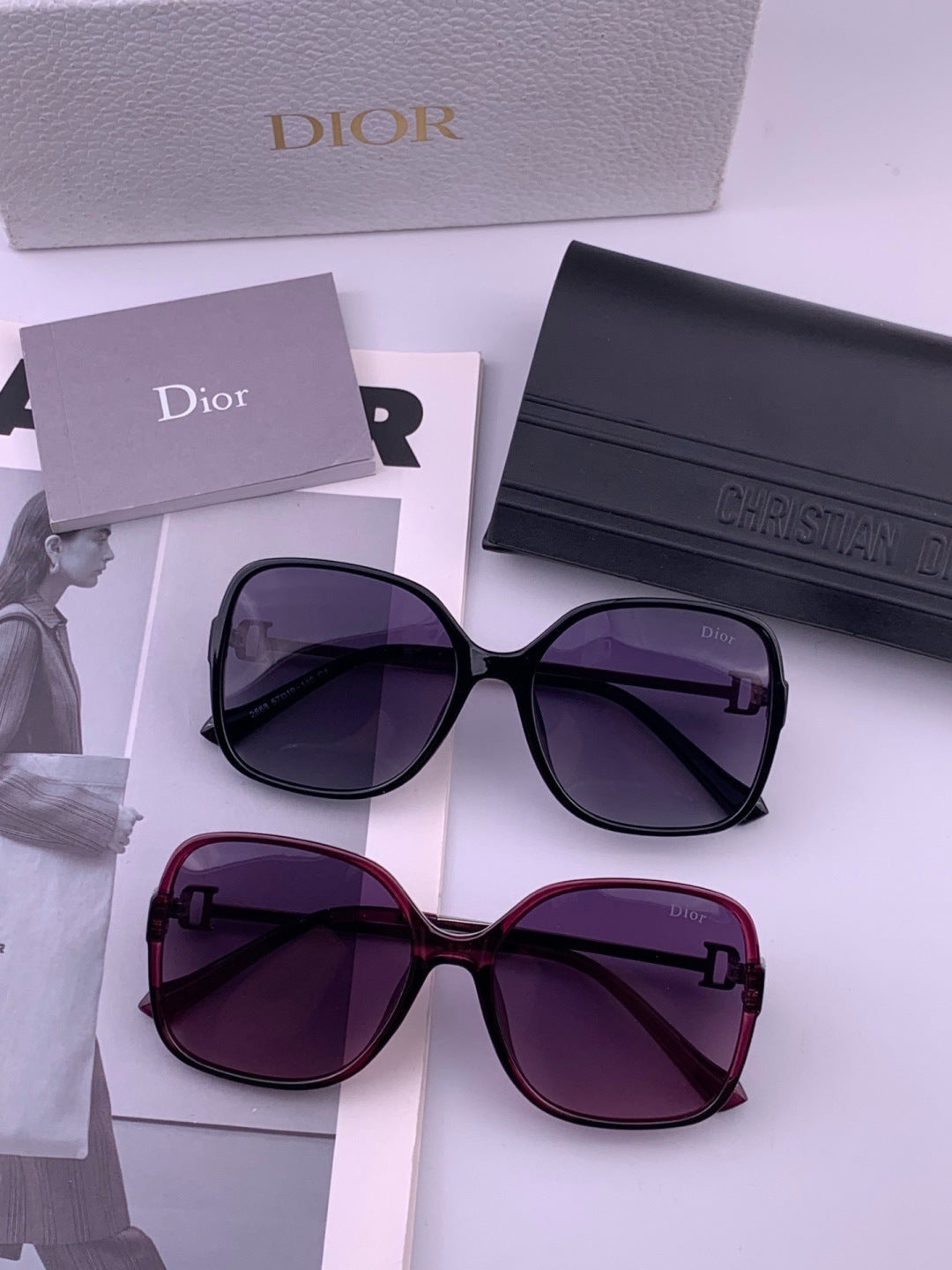 Dior D8266 Polarized Fashion Pink Lens Sunglasses for Men & Women - detail image 5