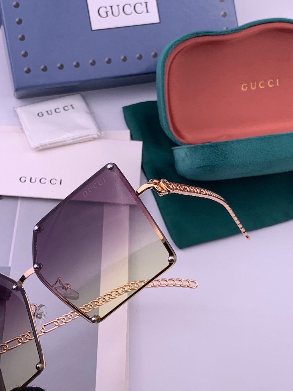 Chanel CH322 Lightweight Rimless Black Lens Sunglasses for Women - detail image 3