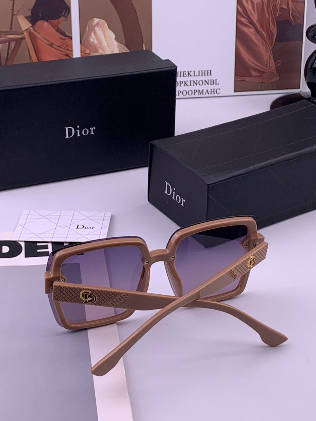Dior CD27702 Polarized Fashion Brown Lens Sunglasses for Men & Women - detail image 4
