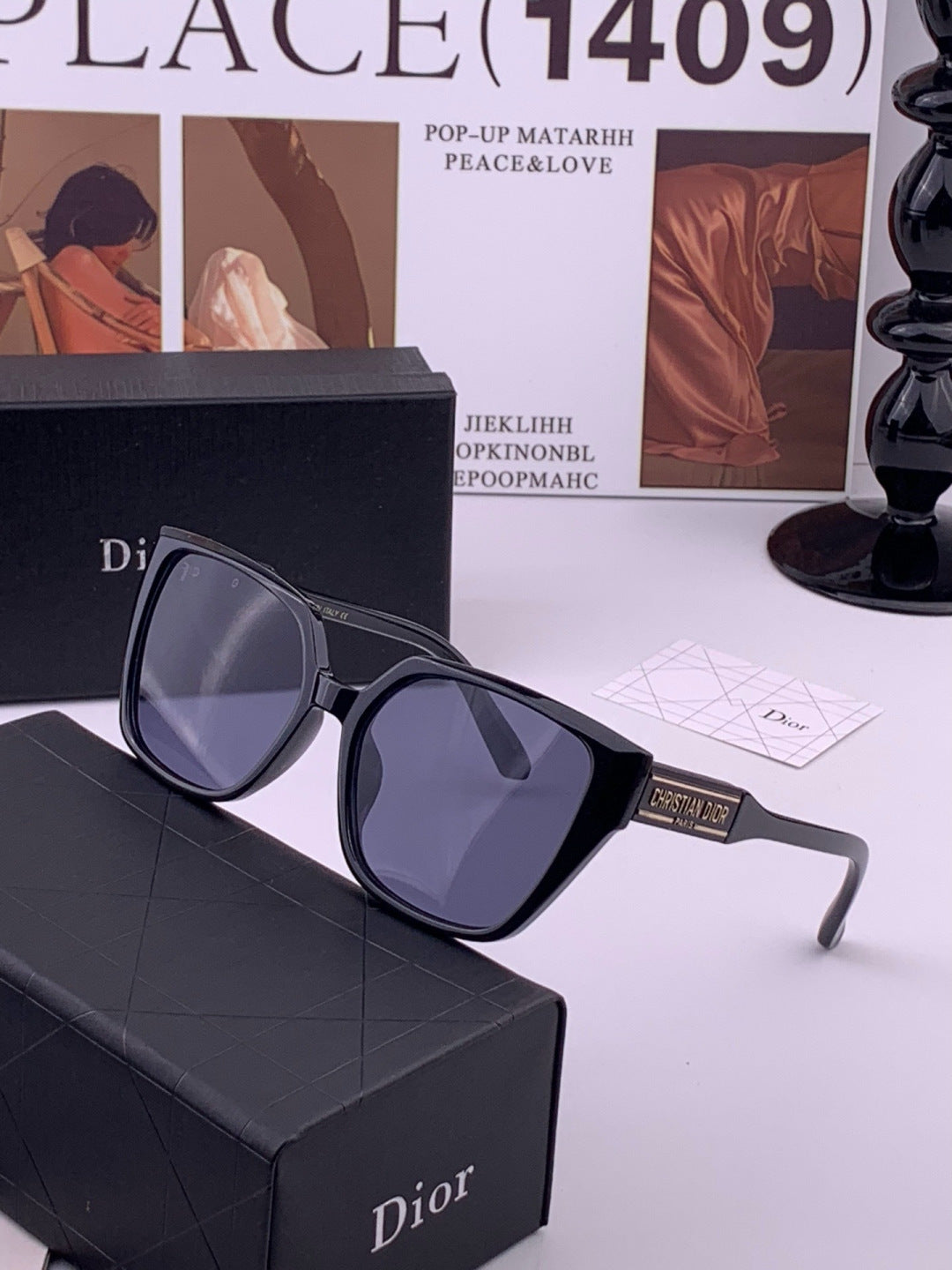 Dior D67706 Fashion Gold Lens Sunglasses for Men & Women - detail image 3