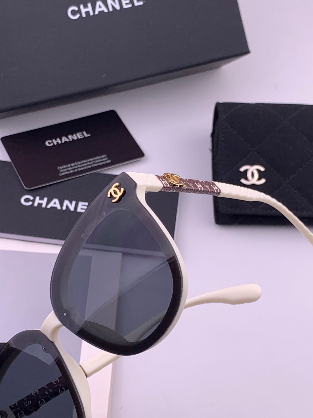 Chanel CH3620 Polarized Square Brown Lens Sunglasses for Men & Women - detail image 3