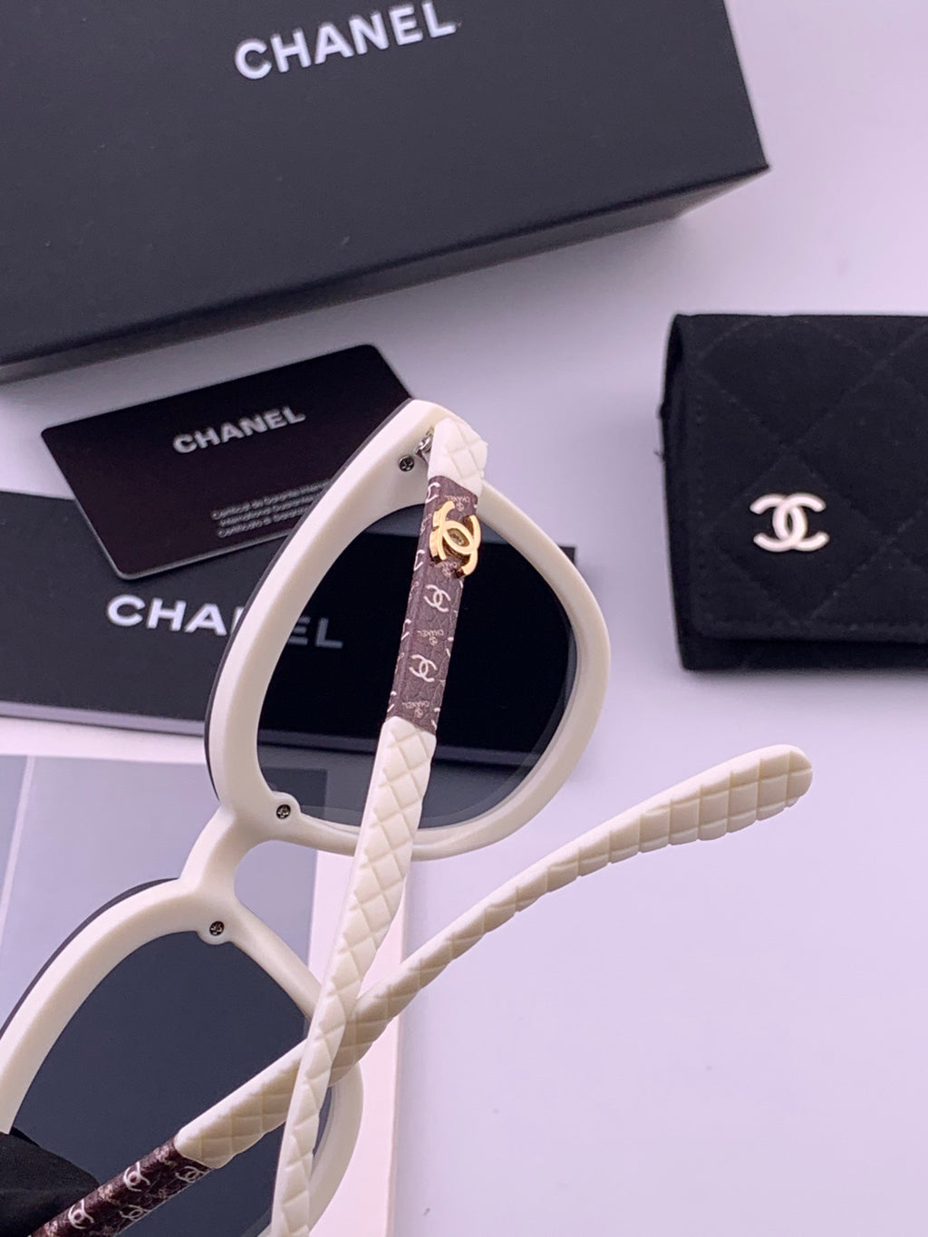 Chanel CH3620 Polarized Square Brown Lens Sunglasses for Men & Women - detail image 5