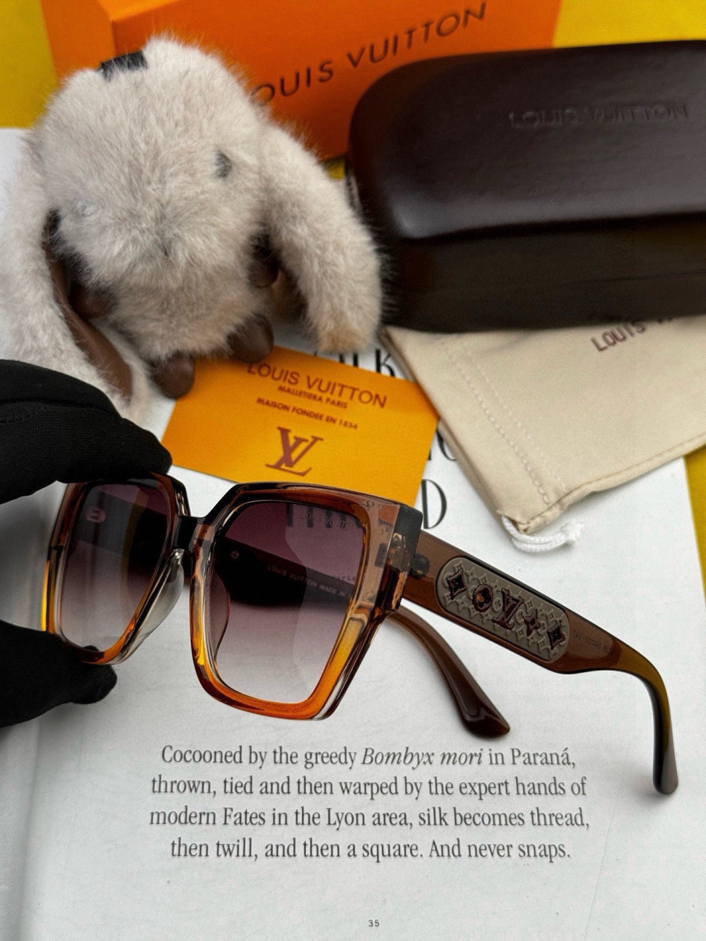 Chanel CH6132 Polarized Square Red Lens Sunglasses for Men & Women - detail image 4