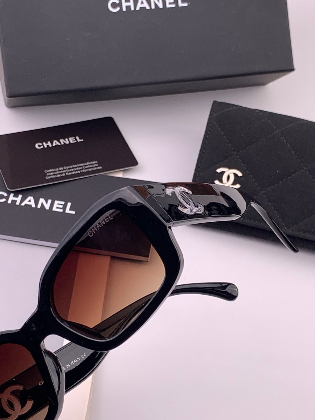 Chanel CH76910 Square Black Lens Sunglasses for Men & Women - 486581 - detail image 3