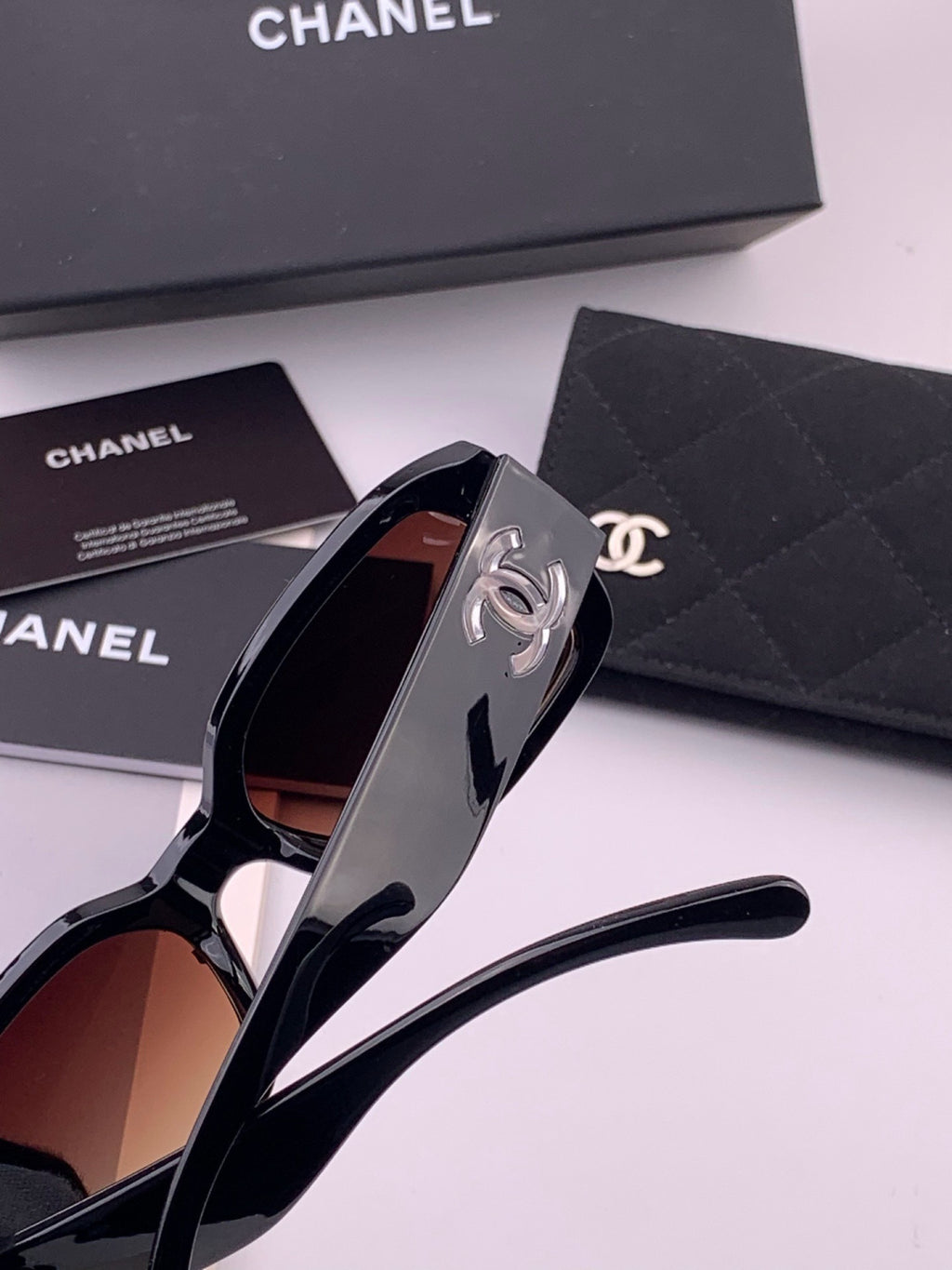 Chanel CH76910 Square Black Lens Sunglasses for Men & Women - 486581 - detail image 5