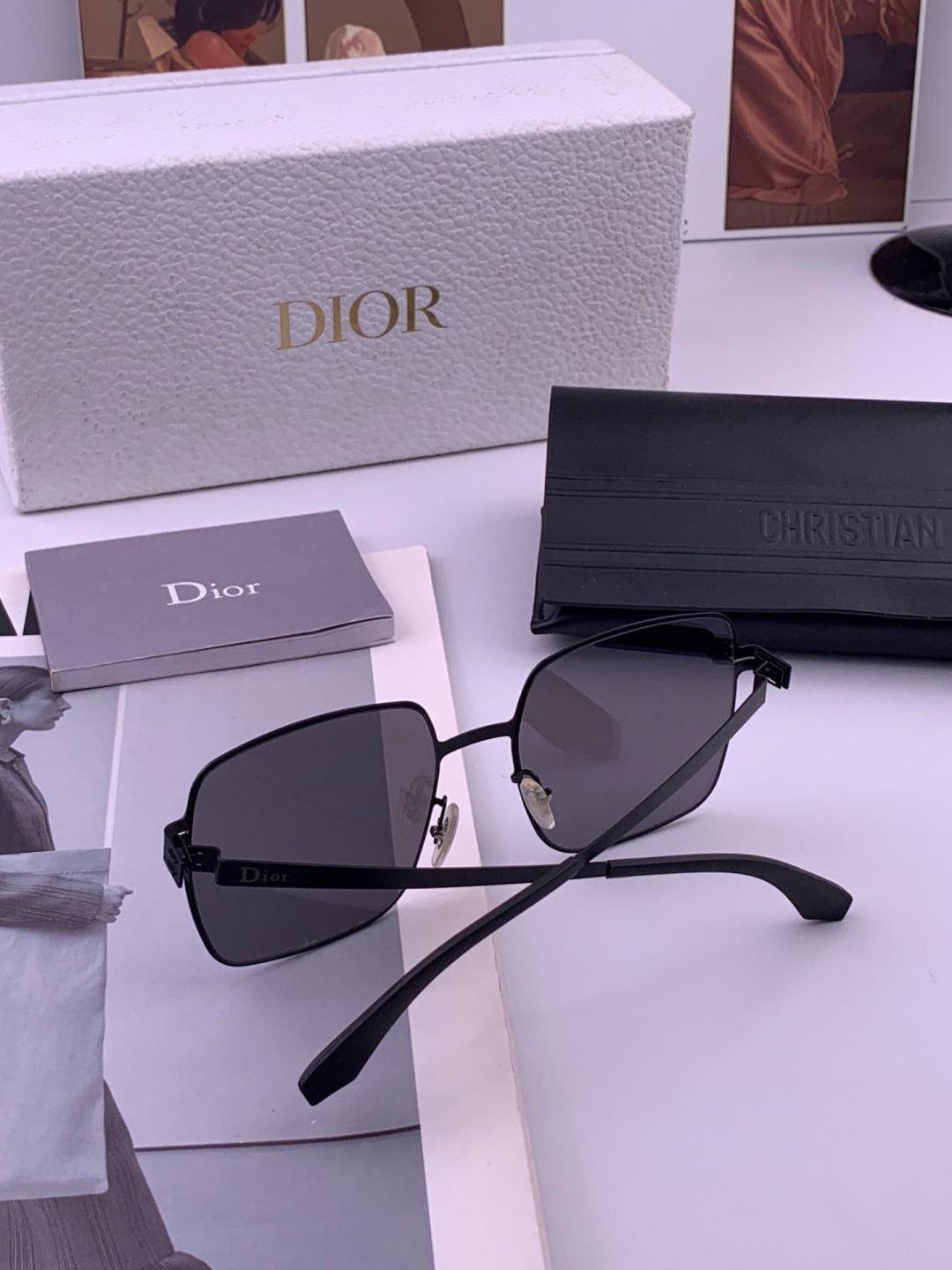 Dior D3908 Fashion Black Lens Sunglasses for Men & Women - detail image 7