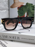 Dita Square Gray Lens Sunglasses for Men & Women - 488072