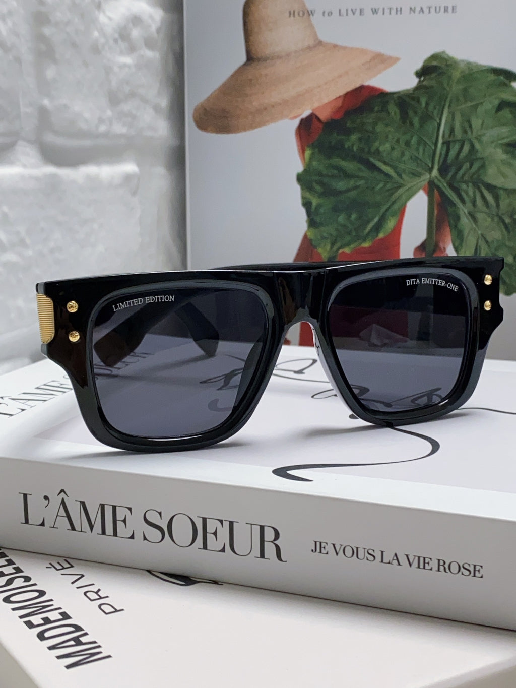 Dita Square Gray Lens Sunglasses for Men & Women