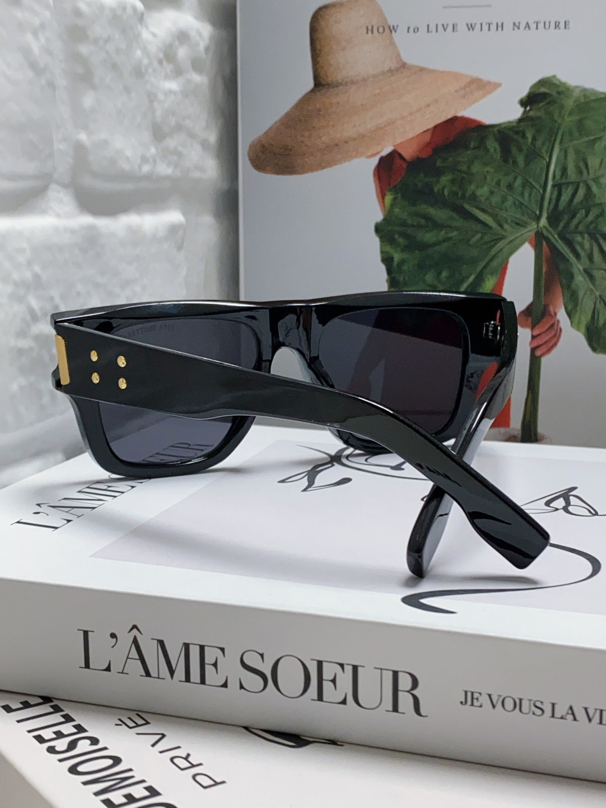 Dita Square Gray Lens Sunglasses for Men & Women - detail image 2