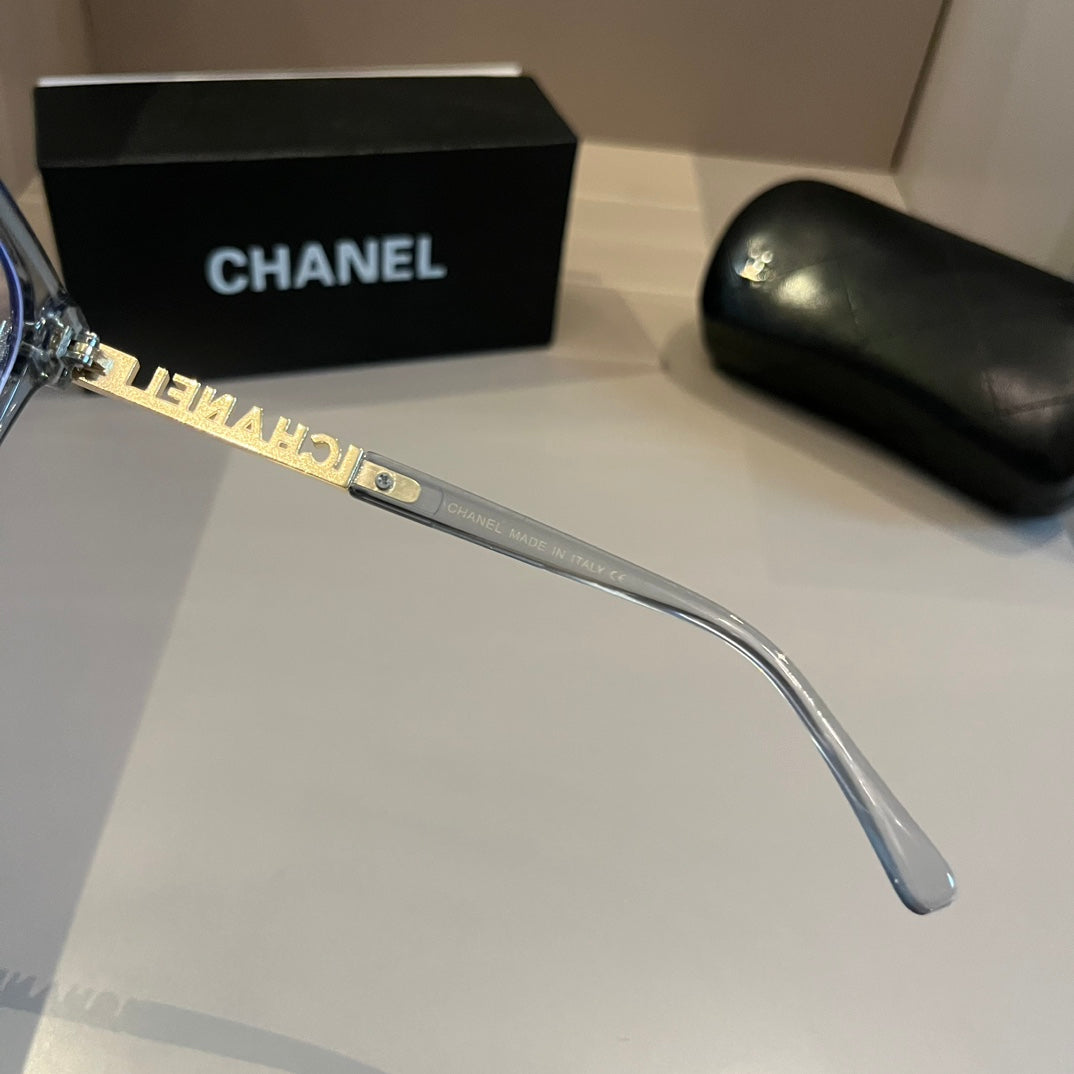 Chanel Oversized Silver Lens Sunglasses for Men & Women - 415339 - detail image 7
